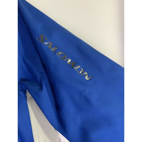 SALOMON CLIMA PRO Sample 2 Piece Ski Snowboard Jacket Coat Blue Grey Large - Picture 8 of 11